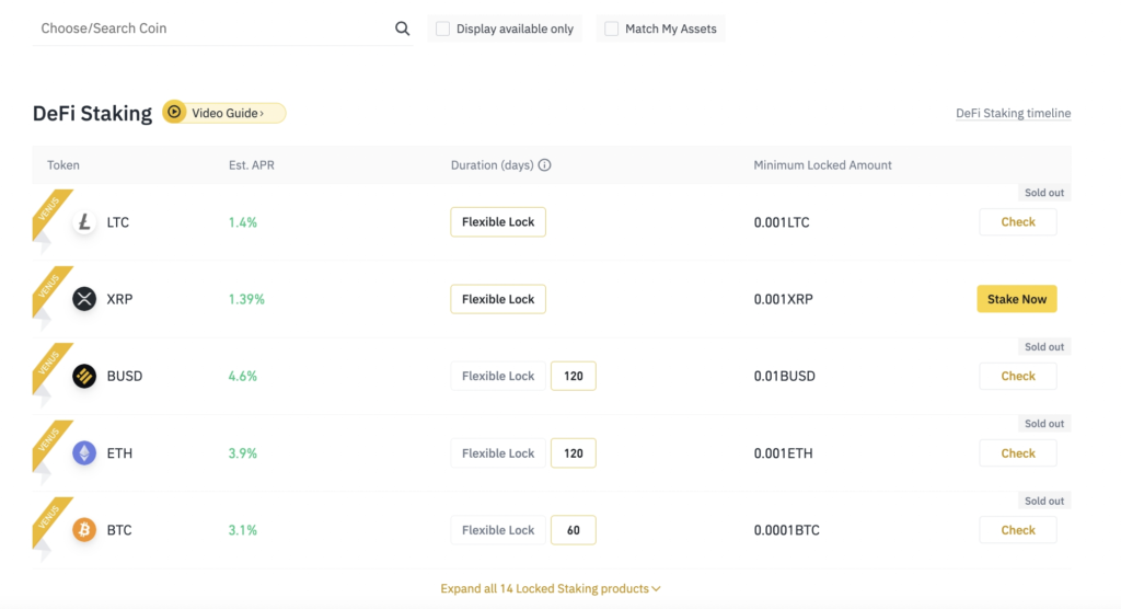 Some staking coins come with flexible withdrawal terms, while others require a lock-up period of up to 120 days. It is possible to earn an even higher yield by opting for a Binance interest account.